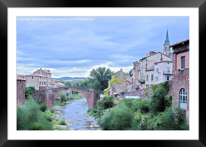 Camares Village France Framed Mounted Print by Jean Gill