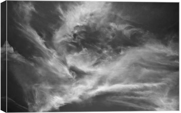 In the clouds Canvas Print by David Pyatt