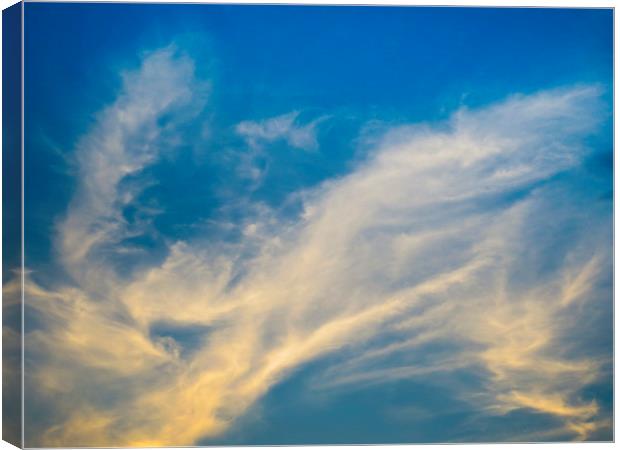 Evening clouds Canvas Print by David Pyatt