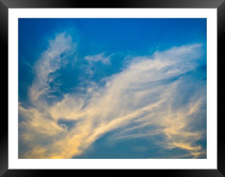 Evening clouds Framed Mounted Print by David Pyatt
