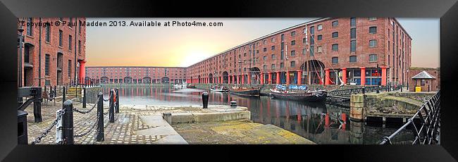 Albert Dock - Liverpool - Panoramic Framed Print by Paul Madden