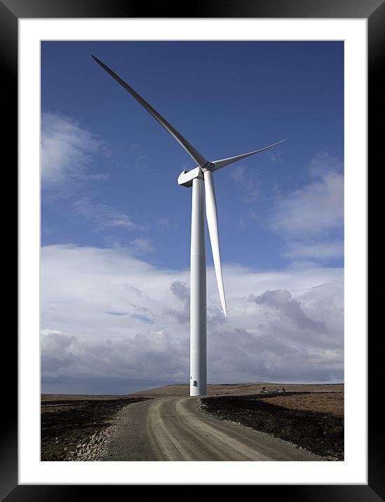 ROAD TO RENEWABLE ENERGY Framed Mounted Print by Mal Taylor Photography