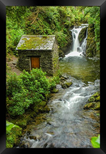 Waterfall House Framed Print by Jan Venter