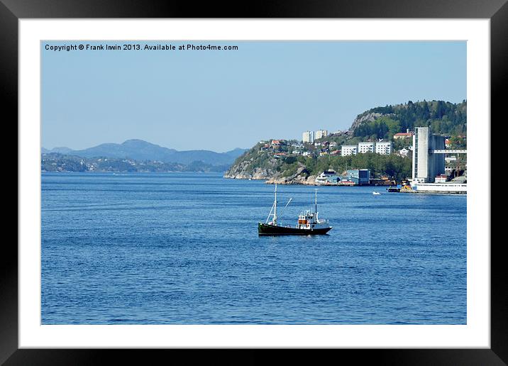 Bergen, Norway Framed Mounted Print by Frank Irwin