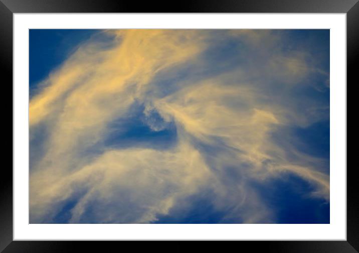 Evening Clouds Framed Mounted Print by David Pyatt