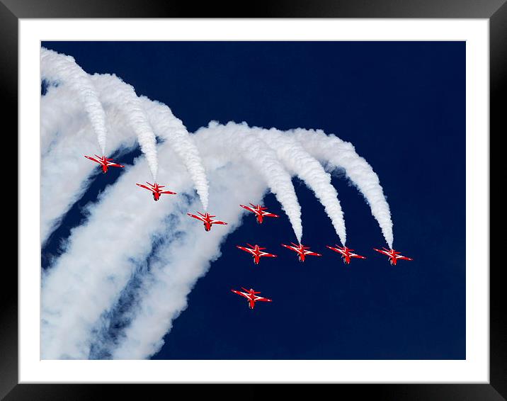 Red White and Blue Framed Mounted Print by Keith Campbell