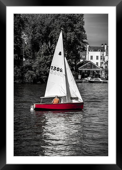 Sailing Free Framed Mounted Print by Tony Fishpool