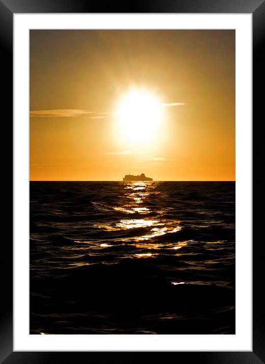 Mull of Galloway Sunset Framed Mounted Print by Andy Anderson