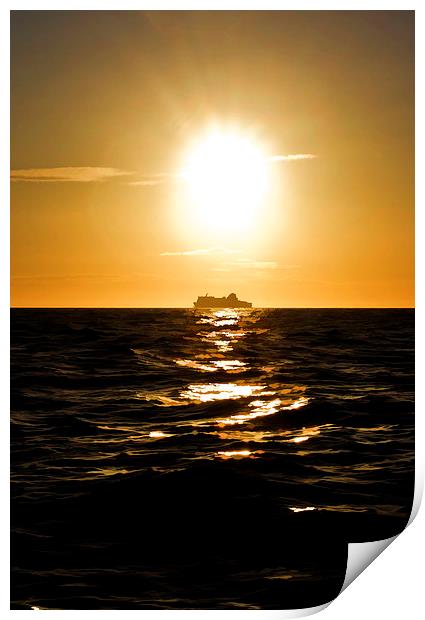 Mull of Galloway Sunset Print by Andy Anderson