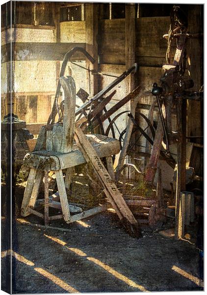 Vintage Tool Shed Canvas Print by Judy Hall-Folde