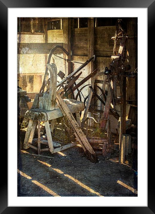 Vintage Tool Shed Framed Mounted Print by Judy Hall-Folde