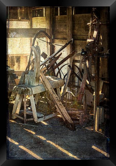 Vintage Tool Shed Framed Print by Judy Hall-Folde