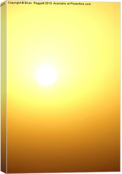 Looks Like The Morning Sun Canvas Print by Brian  Raggatt
