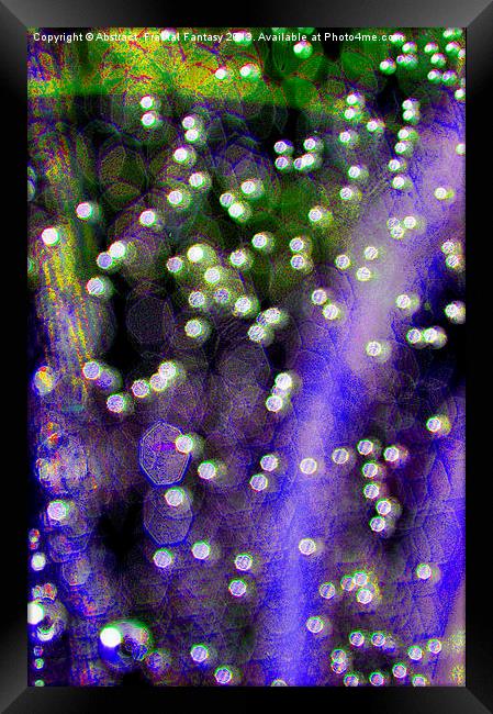 Bubble Bokeh Framed Print by Abstract  Fractal Fantasy