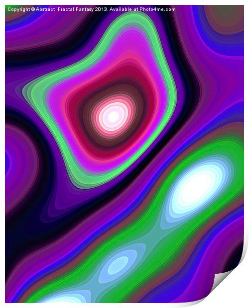 Lookn For Bottles of love Print by Abstract  Fractal Fantasy