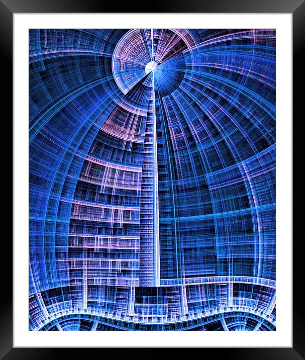 Great Architect In the Sky Framed Mounted Print by Abstract  Fractal Fantasy