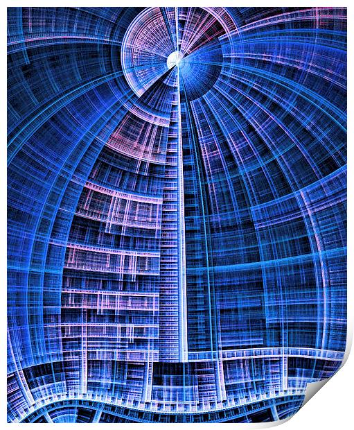 Great Architect In the Sky Print by Abstract  Fractal Fantasy