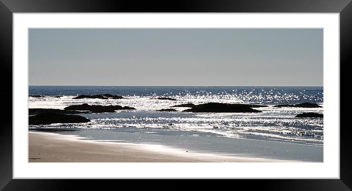 Waves Framed Mounted Print by Ruth Hallam