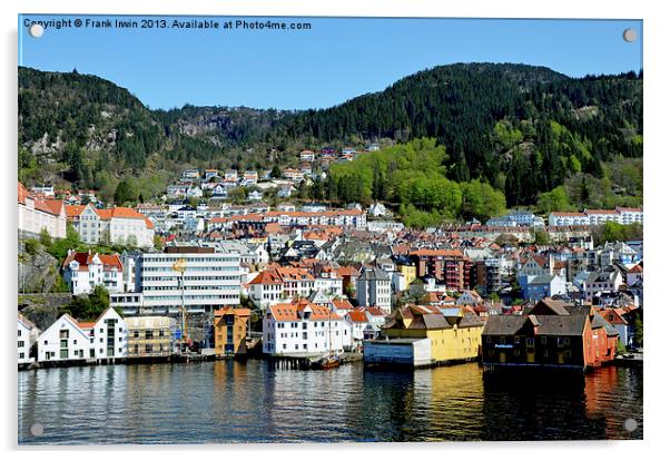 Bergen, Norway Acrylic by Frank Irwin