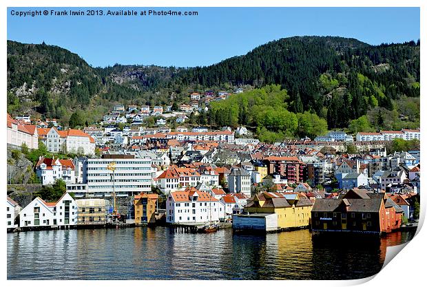 Bergen, Norway Print by Frank Irwin