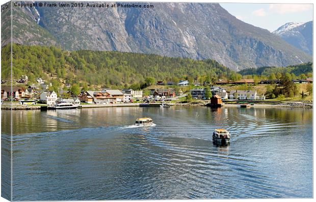 Going ashore in Eidfjord Canvas Print by Frank Irwin