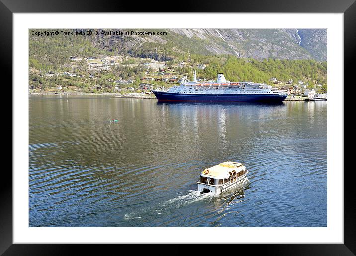 Going ashore in Eidfjord Framed Mounted Print by Frank Irwin