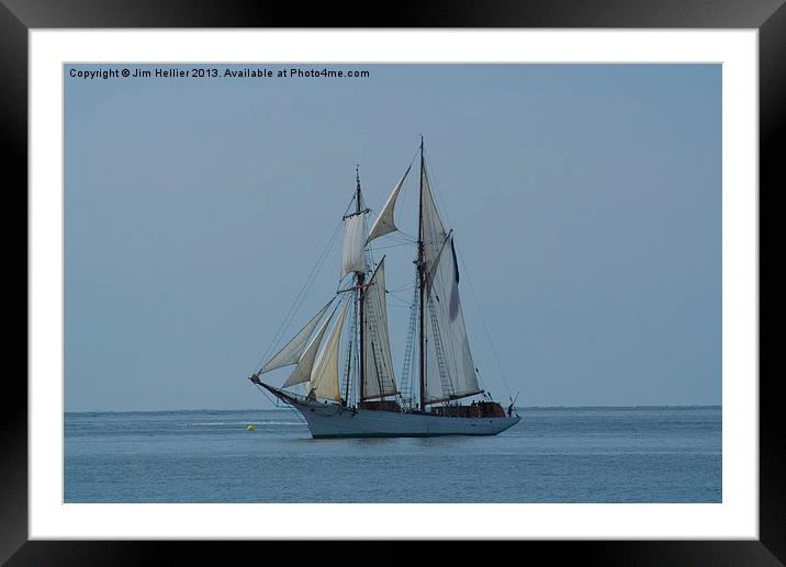 Sail Training ship LEtoile Framed Mounted Print by Jim Hellier