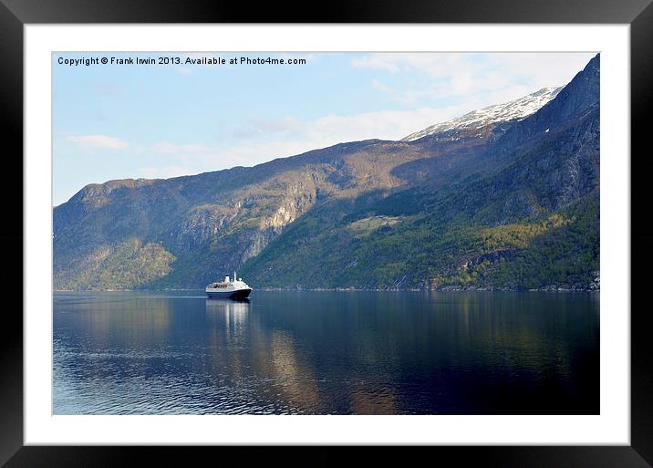 Norwegian Fjords Framed Mounted Print by Frank Irwin