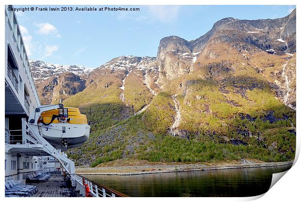 Norwegian Fjords Print by Frank Irwin