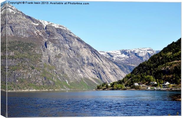 Typical Norwegian scenery. Canvas Print by Frank Irwin
