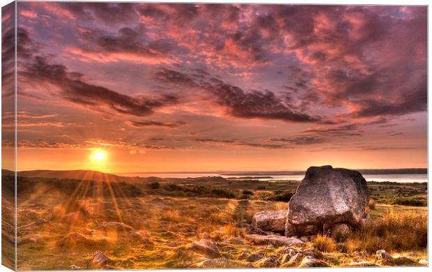 Arthur's stone Gower Canvas Print by Leighton Collins