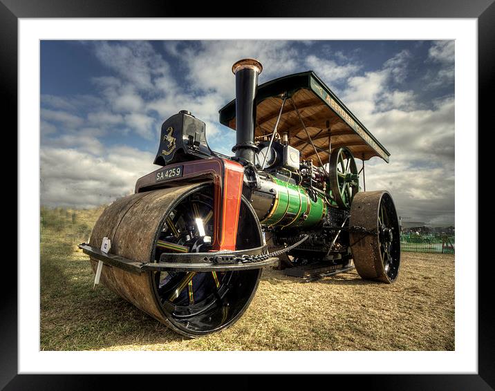 Rolling by steam Framed Mounted Print by Rob Hawkins