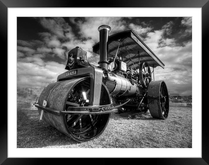 Steam Rolling Framed Mounted Print by Rob Hawkins