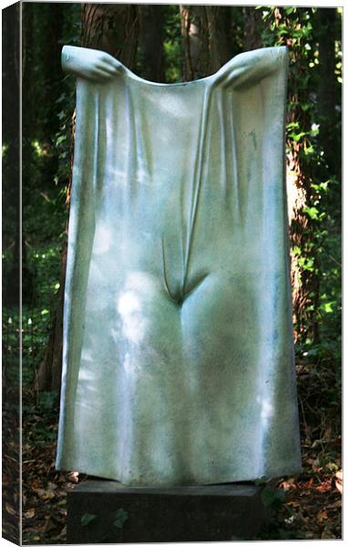 Sculpture of female figure Canvas Print by Ruth Hallam