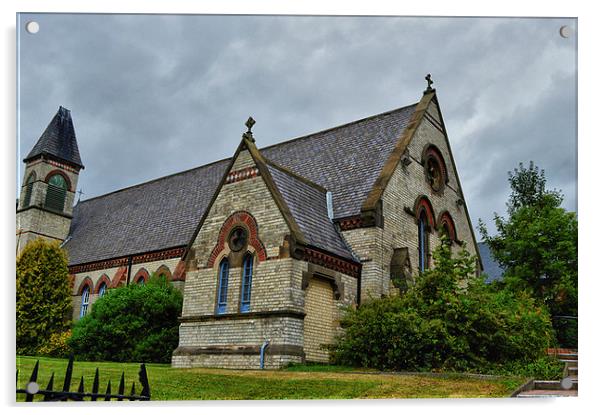 St Georges Church Acrylic by John Ellis