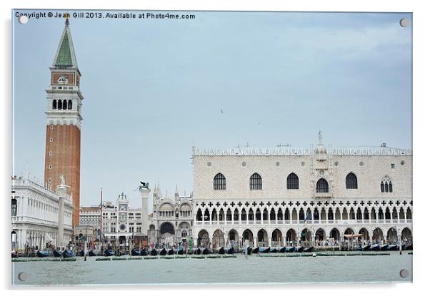 Venice First Impressions Acrylic by Jean Gill