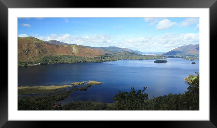 Derwent Water from Ashness Bridge. Framed Mounted Print by Tony Dimech