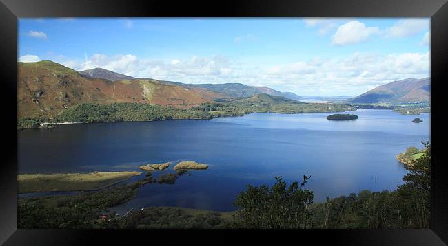 Derwent Water from Ashness Bridge. Framed Print by Tony Dimech