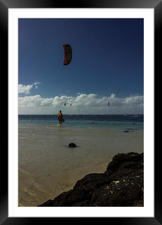 Water Sports Framed Mounted Print by Neal P