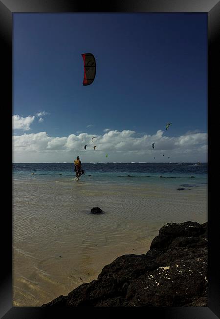 Water Sports Framed Print by Neal P