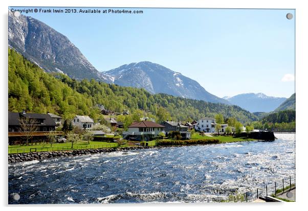 Norwegian Fjords Acrylic by Frank Irwin