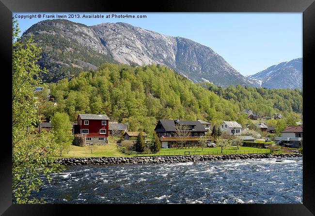 Norwegian Fjords Framed Print by Frank Irwin