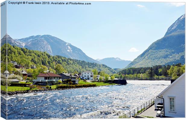 Picturesque scenery in the Fjords Canvas Print by Frank Irwin