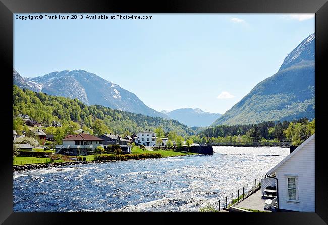 Picturesque scenery in the Fjords Framed Print by Frank Irwin