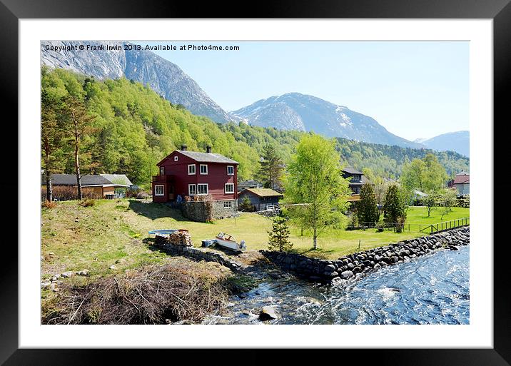Picturesque Norwegian Fjords Framed Mounted Print by Frank Irwin