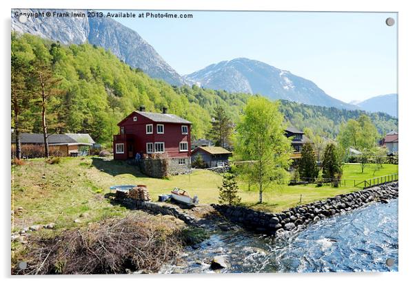 Picturesque Norwegian Fjords Acrylic by Frank Irwin
