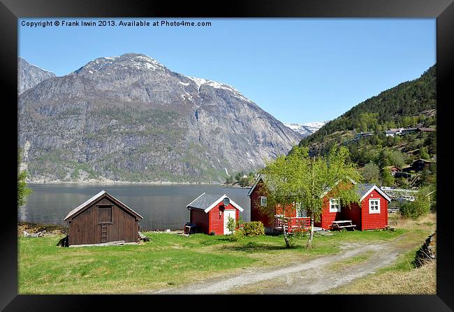 Picturesque scenery in the Fjords Framed Print by Frank Irwin