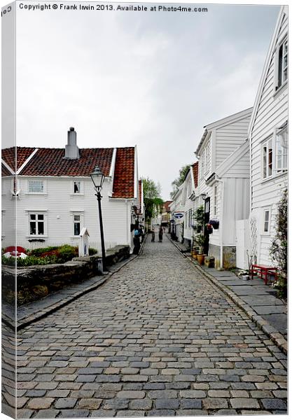 Interesting old town - Stavanger Canvas Print by Frank Irwin