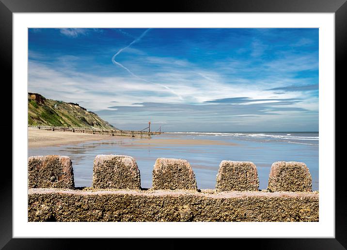 Mundesley Beach Framed Mounted Print by Stephen Mole