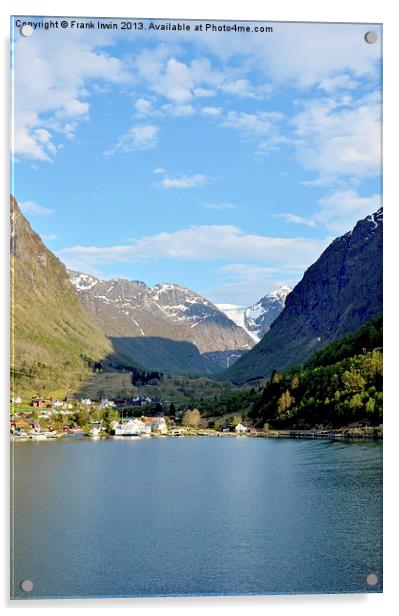 Picturesque scenery in the Fjords Acrylic by Frank Irwin